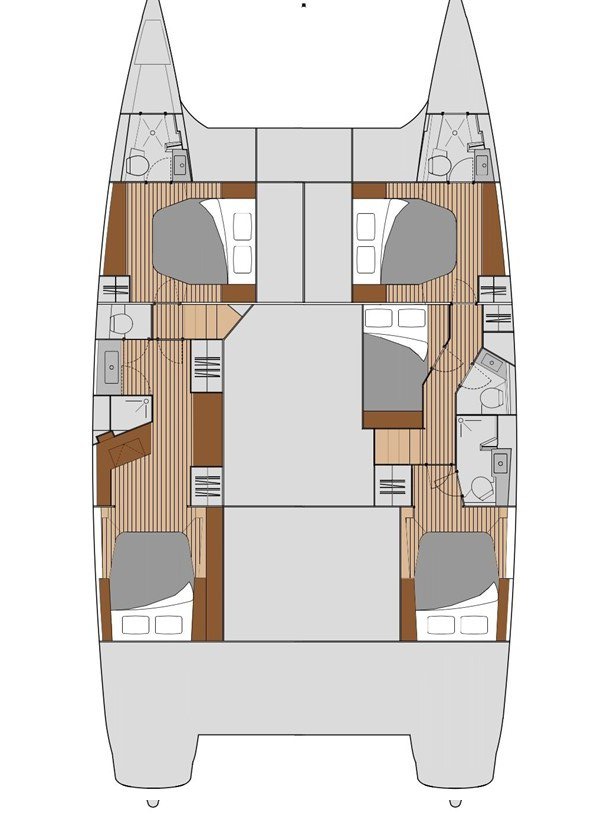 Photo #2 - Fountaine Pajot Saba 50 - 5 cab. (Apres Ski) in St. Thomas - 36247
