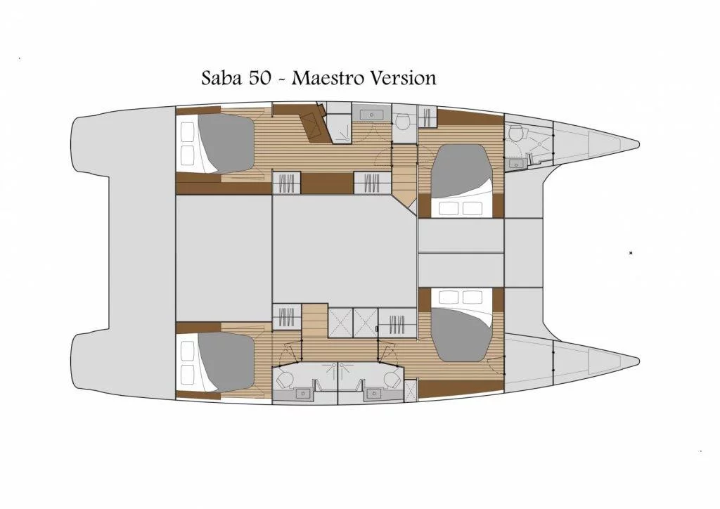 Fountaine Pajot Saba 50 - 4 cab. (Brizo)  - 1