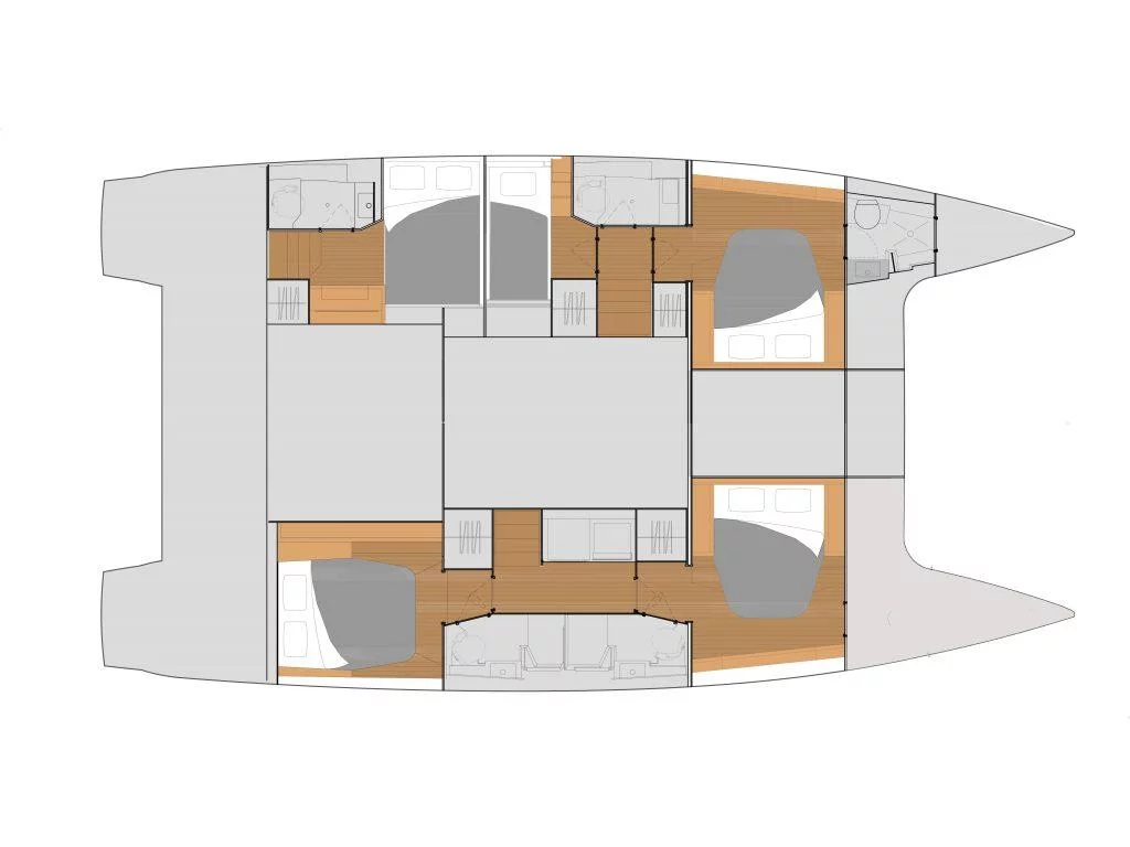 Fountaine Pajot Saona 47 - 5 cab. (La Belle Vie)  - 1