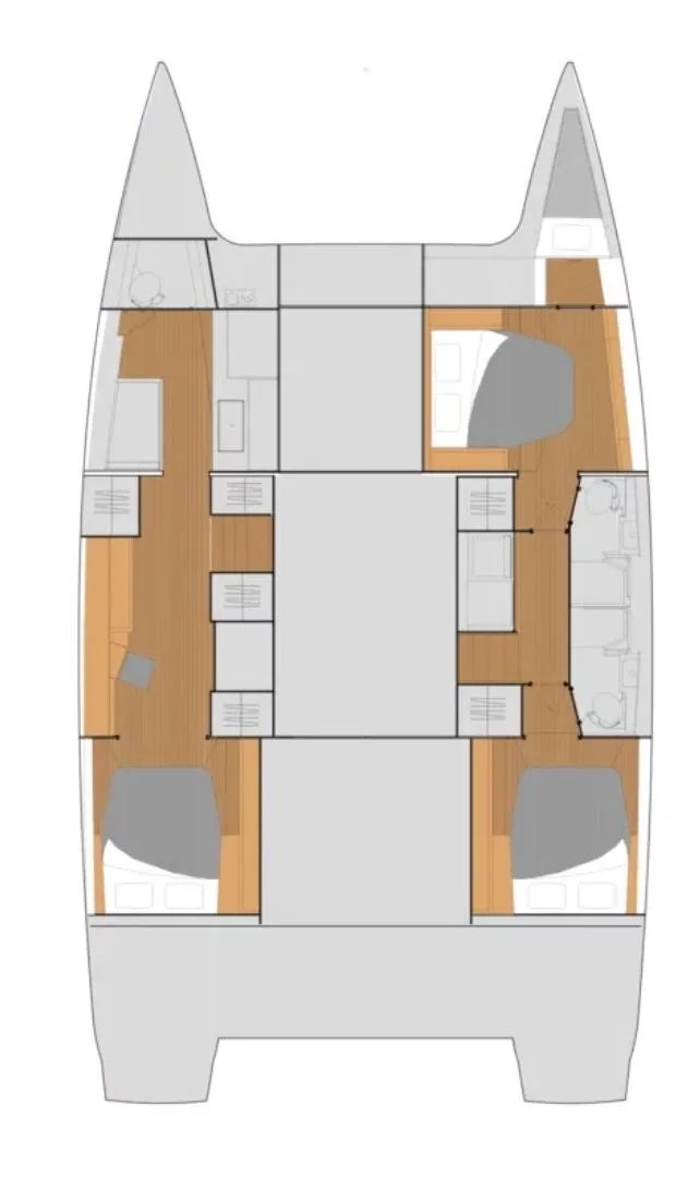 Fountaine Pajot Saona 47 (Quintet) - 3 + 1 cab. (Rising Dawn)  - 1