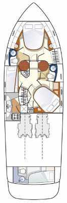 Photo #2 - Azimut 46 - 3 cab. (ECONOMY) in Lefkada - 36469