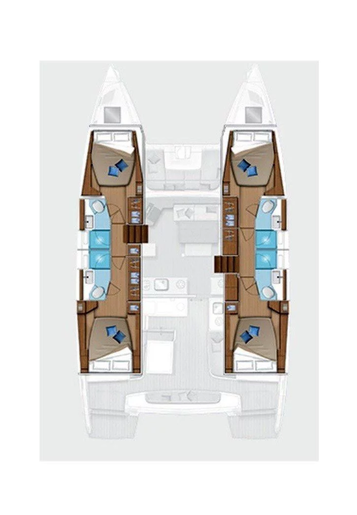 Lagoon 46 - 4 + 2 cab. (Coolway)  - 1