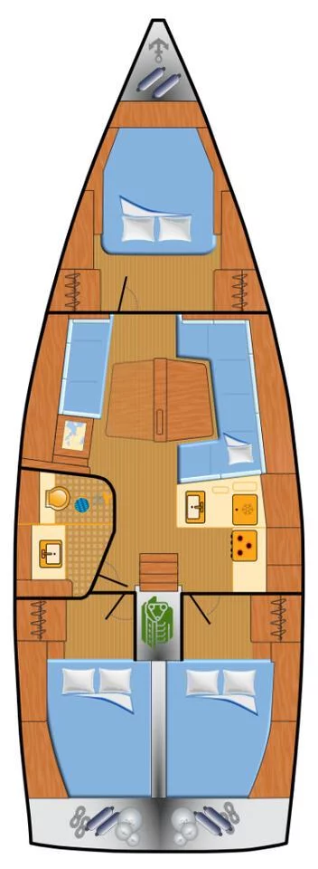 Hanse 418 - 3 cab. (Seahawk)  - 1