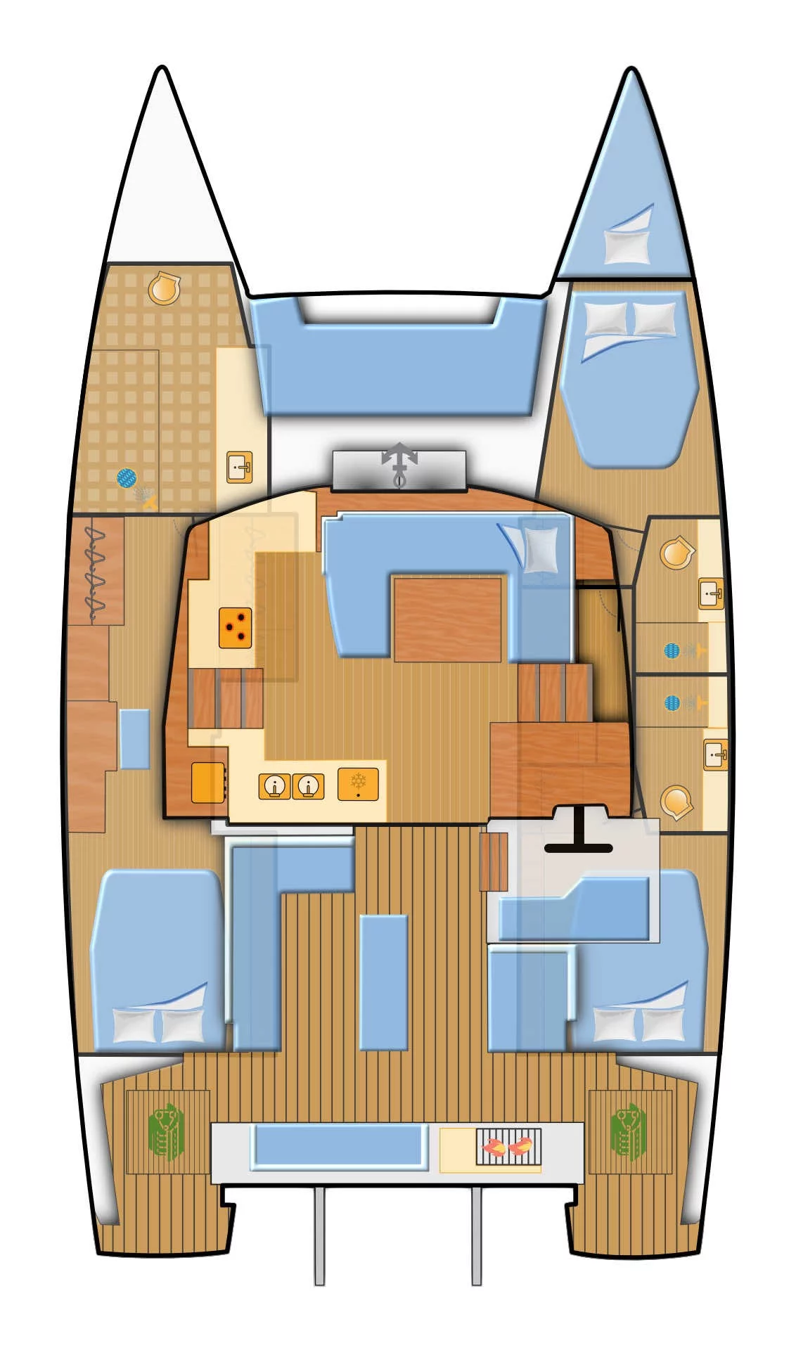 Fountaine Pajot Elba 45 - 3 cab. (Balu)  - 1