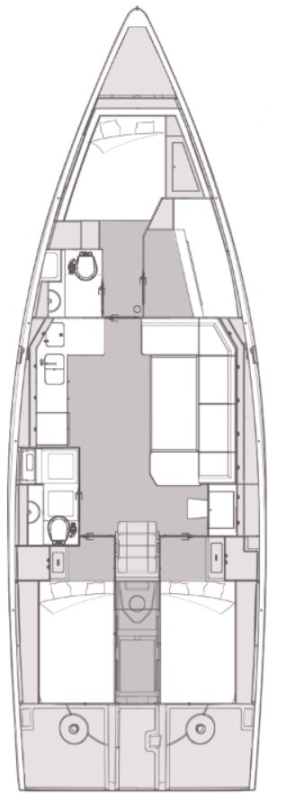 Photo #2 - Elan Impression 45 - 4 cab. (Giovannina) in Kastela - 36574
