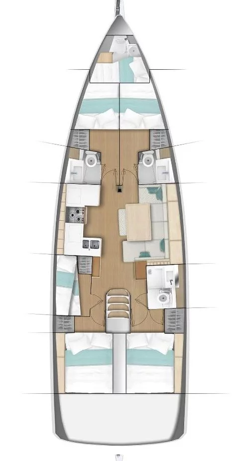 Sun Odyssey 490 - 5 + 1 cab. (Izzy)  - 1