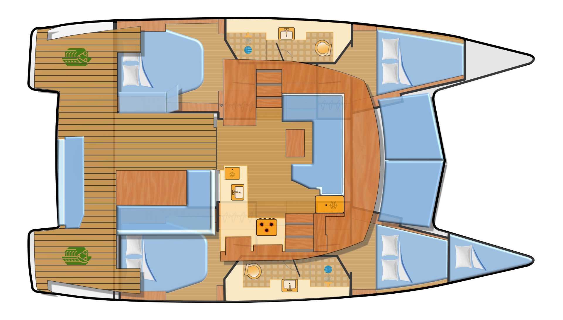 Photo #2 - Fountaine Pajot Isla 40 - 4 + 1 cab. (Laja) en Palma - 36663