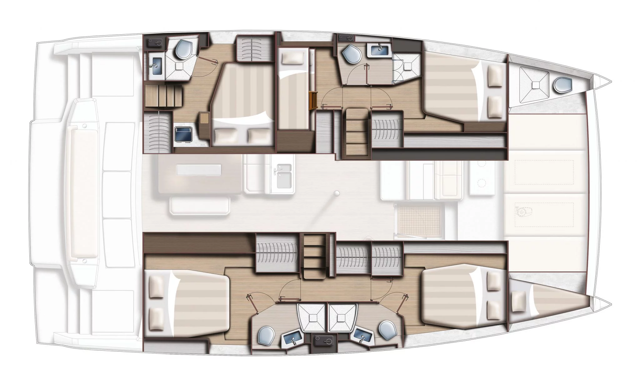 Bali 4.6 - 5 + 1 cab. (Sail Aquarius)  - 1