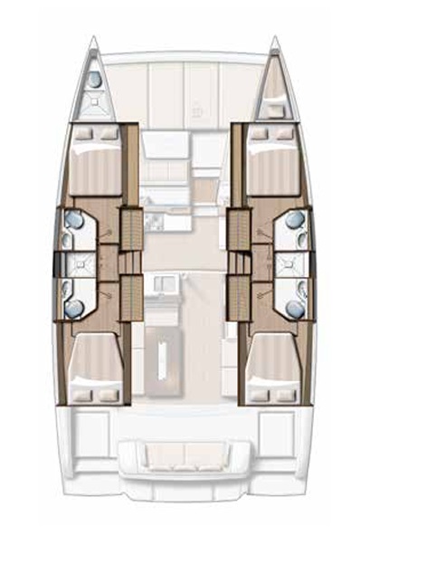 Photo #19 - Bali 4.2 - 4 + 1 cab. (Sail Spazio) in Orhaniye - 36762