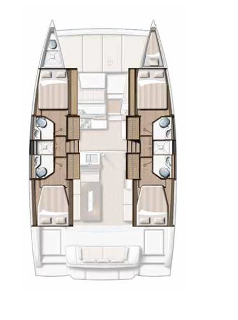 Bali 4.2 - 4 + 1 cab. (Sail Spazio)  - 18