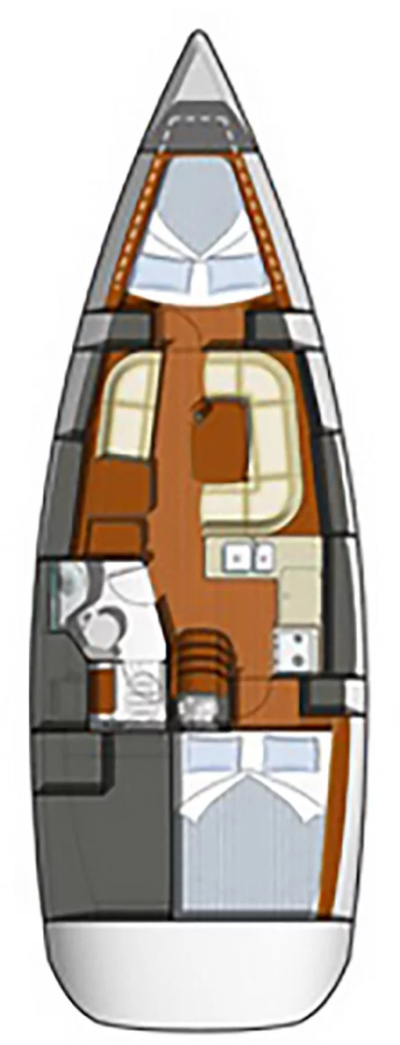 Sun Odyssey 36i - 2 cab. (ECONOMY)  - 1