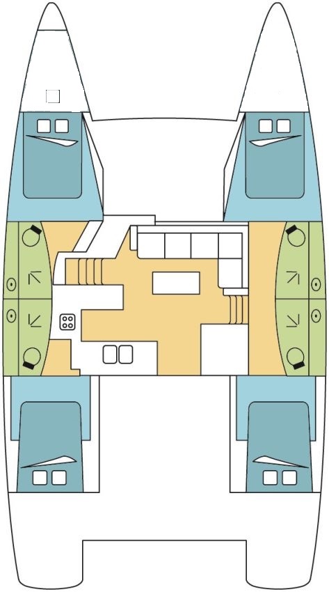 Photo #2 - Fountaine Pajot Elba 45 - 4 cab. (FOLLOW THE SUN) in Airlie Beach - 36888