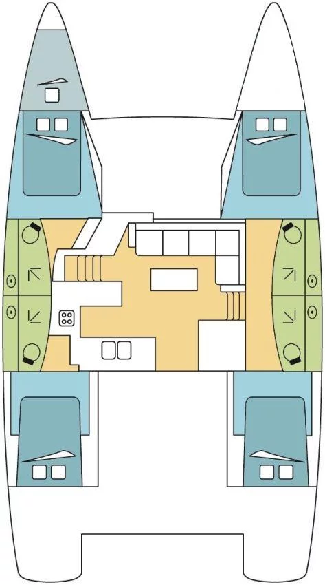 Fountaine Pajot Elba 45 - 4 cab. (FOLLOW THE SUN)  - 1