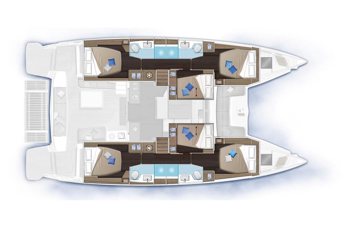 Photo #2 - Lagoon 51 - 6 cab. (Sapphire Seas) in Marsh Harbour - 36961