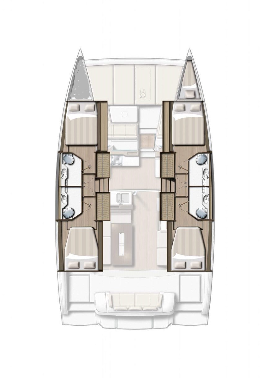 Photo #2 - Bali 4.2 - 4 + 1 cab. (Open Office) in Trogir - 36994