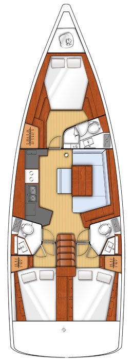 Photo #2 - Oceanis 45 - 3 cab. (Luna) en Gocek - 37085