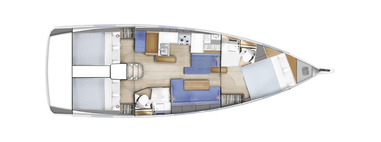 Sun Odyssey 410 - 3 cab. — photo 3