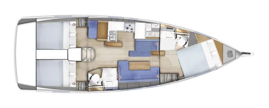 Sun Odyssey 410 - 3 cab. (Pnoe)  - 2