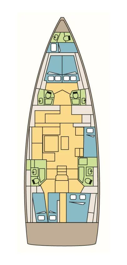 Dufour 530 - 5 + 1 cab. (IRIS)  - 1