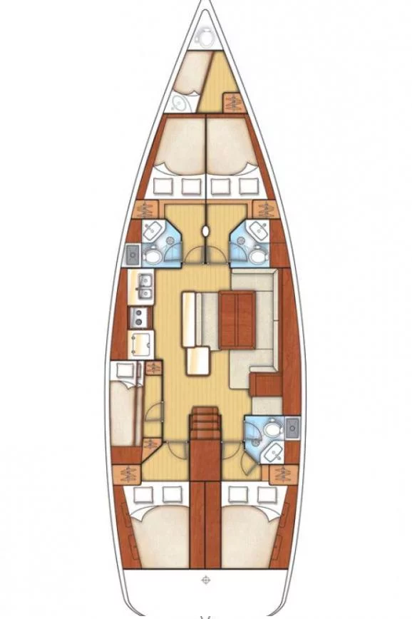 Oceanis 50 - 5 + 1 cab. (Sueno)  - 1
