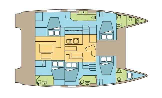 Fountaine Pajot Aura 51 SMART ELECTRIC - 5 cab. (LILY)  - 1