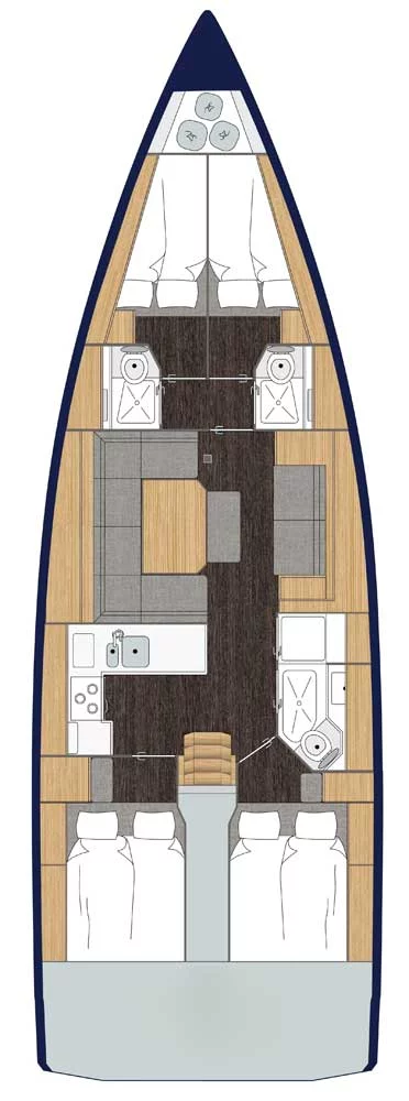 Bavaria C45 - 4 cab. (Black Velvet)  - 1