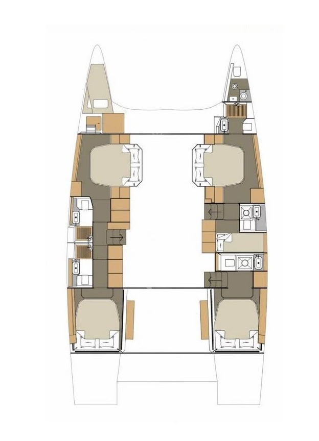 Photo #11 - Dufour 48 Catamaran - 5 + 1 cab. (Delphinus) in Porto Rotondo - 37598