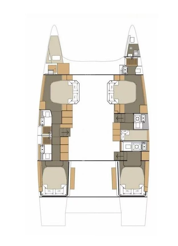 Dufour 48 Catamaran - 5 + 1 cab. (Delphinus)  - 10