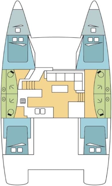 Photo #2 - Fountaine Pajot Elba 45 SMART ELECTRIC - 4 + 2 cab. (PANSY) in Olbia - 37619