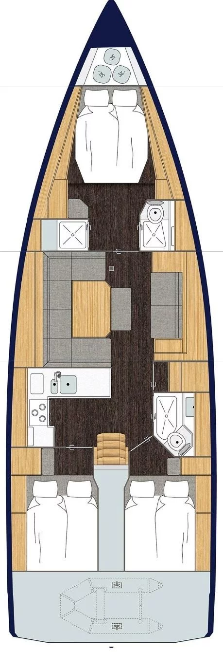 Bavaria C45 - 3 cab. (Blue Monkey)  - 1