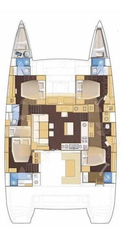 Lagoon 560 - 5 cab. (Adeia II)  - 4