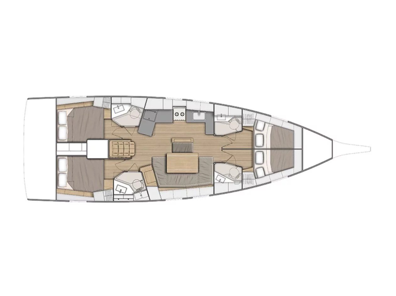Oceanis 46.1 - 4 cab. (WEST)  - 1