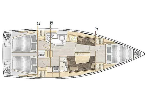 Hanse 388 (Tecla)  - 1