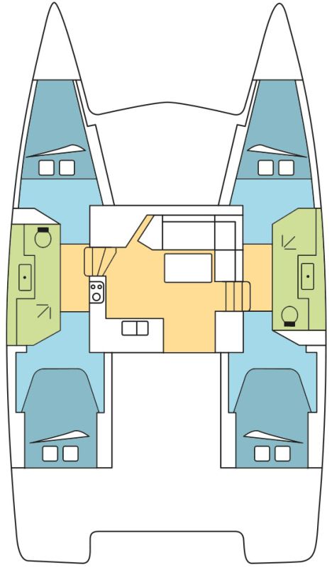 Photo #2 - Fountaine Pajot Lucia 40 - 4 cab. (GINGER) en Bas du fort - 37832