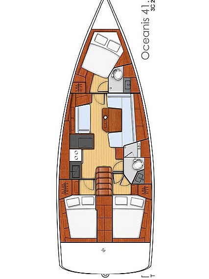 Photo #2 - Oceanis 41.1 (Diamanti I) in Skiathos - 37894