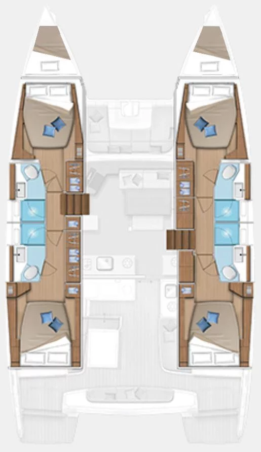 Lagoon 46 - 4 + 2 cab. (Gemini)  - 1