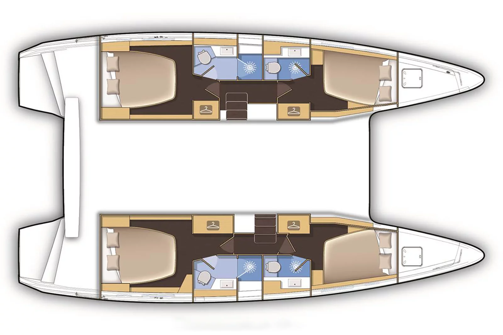 Lagoon 42 - 4 + 1 cab. (Meraki)  - 1