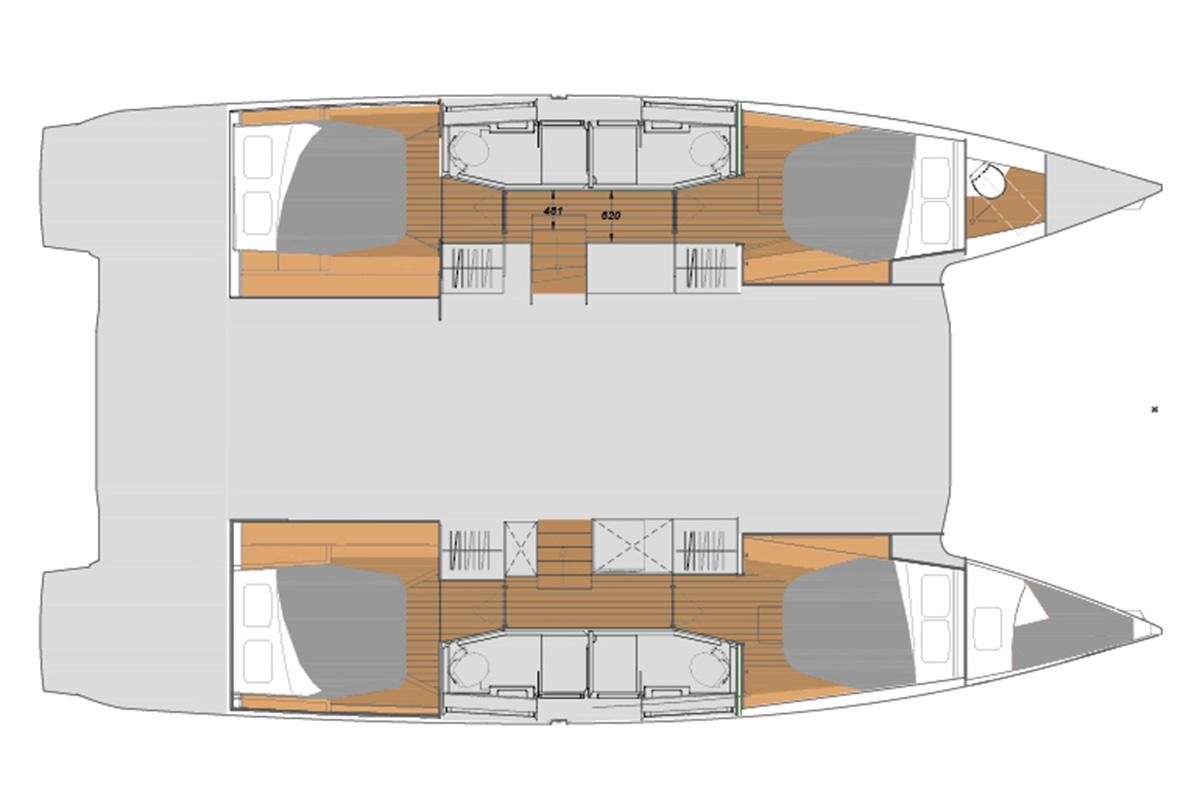 Photo #2 - Fountaine Pajot Elba 45 - 4 cab. (Cerulean) en Dubrovnik - 38146