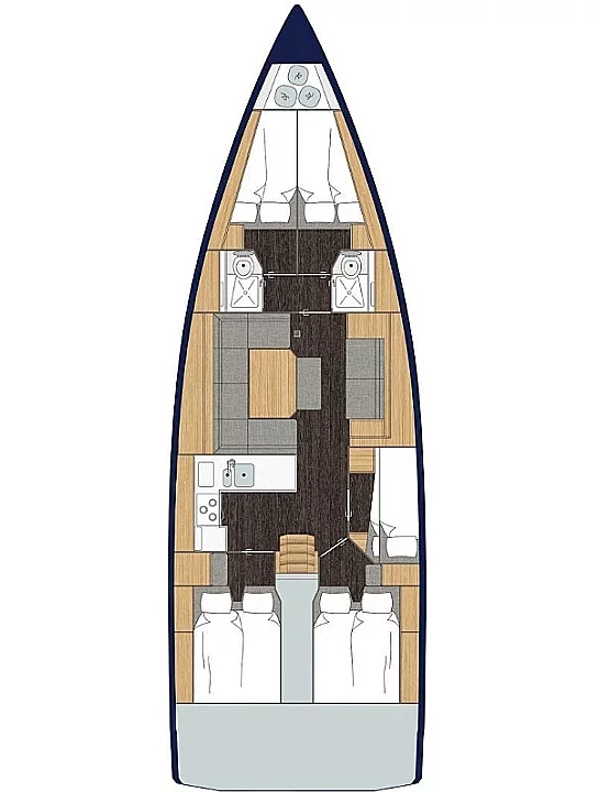 Bavaria C45 - 5 cab. (Blue Diamond)  - 1