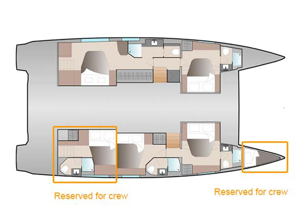 Photo #2 - Fountaine Pajot Aura 51 - 5 + 1 cab. (Papa Charlie) in Cannigione - 38152