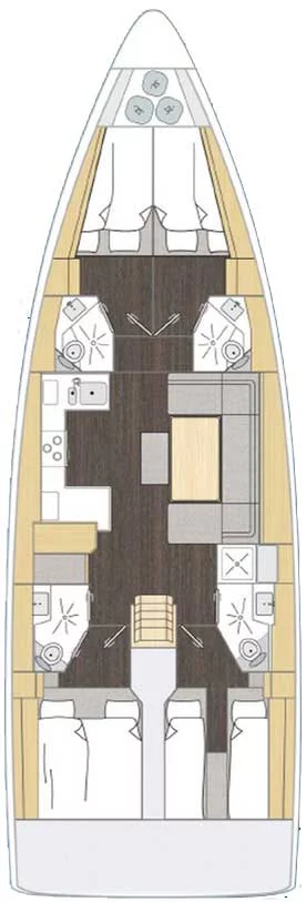 Bavaria C46 - 4 cab. (Naos)  - 11