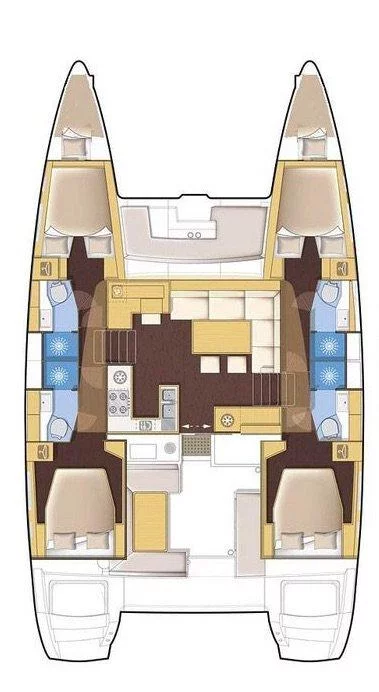 Lagoon 450 F - 4 + 2 cab. (Shana)  - 1