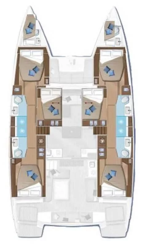 Lagoon 50 - 6 + 2 cab. (Solana)  - 1