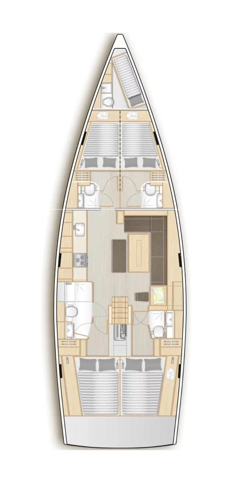 Hanse 508 - 4 + 1 cab. (Mare Estrella)  - 1