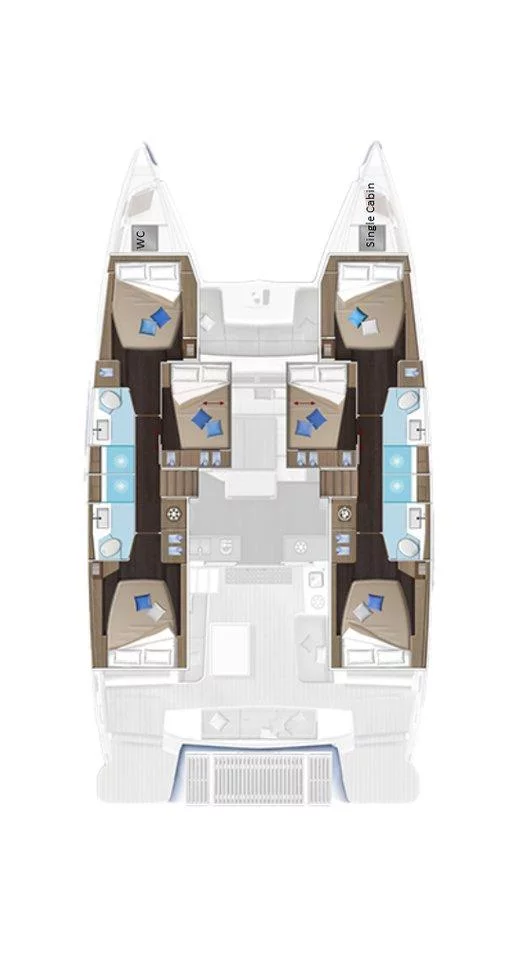 Lagoon 51 - 6 + 1 cab. (Mythos)  - 1