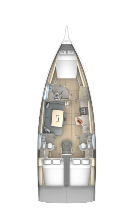 Dufour 41 - 3 cab. — photo 2