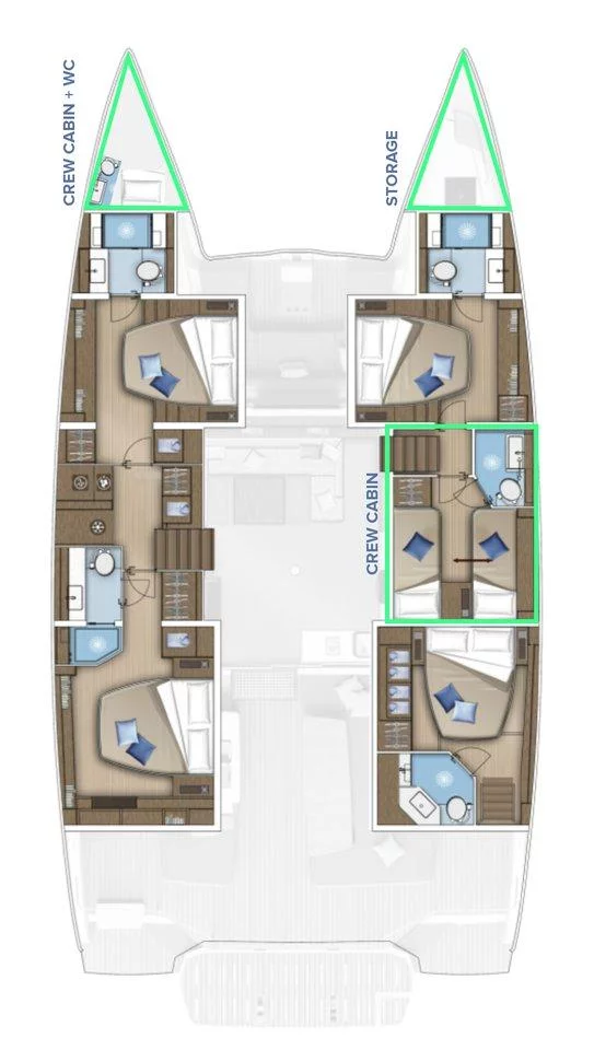 Lagoon 55 - 4 cab. (Agenda 55)  - 1