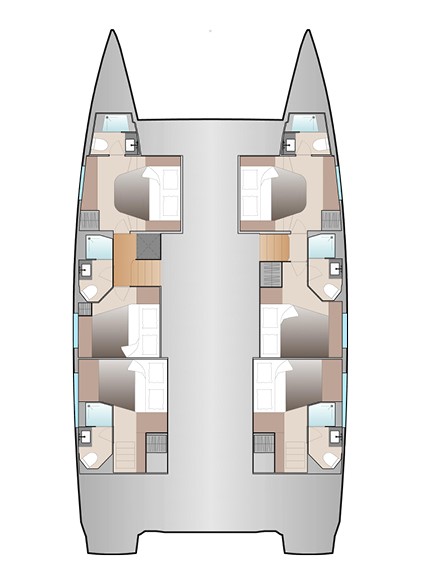 Photo #2 - Fountaine Pajot Aura 51 - 6 + 1 cab (Ocean Eye) en Trogir - 39112