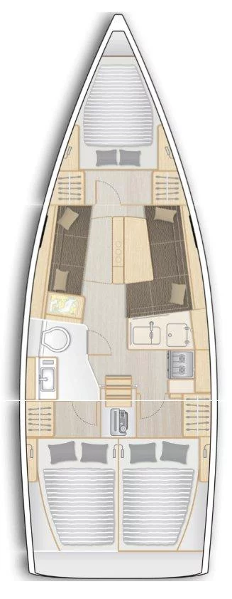 Hanse 348- 3 cab. (Nausicaa)  - 1