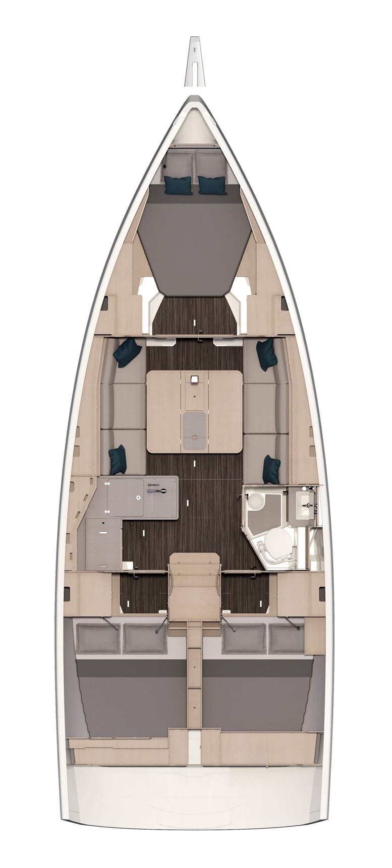Dufour 37 - 3 cab. — photo 3